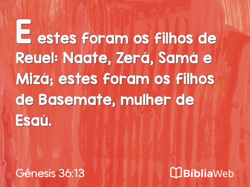 Gênesis 36:13 em imagem para compartilhar