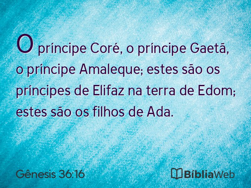 Gênesis 36:16 em imagem para compartilhar
