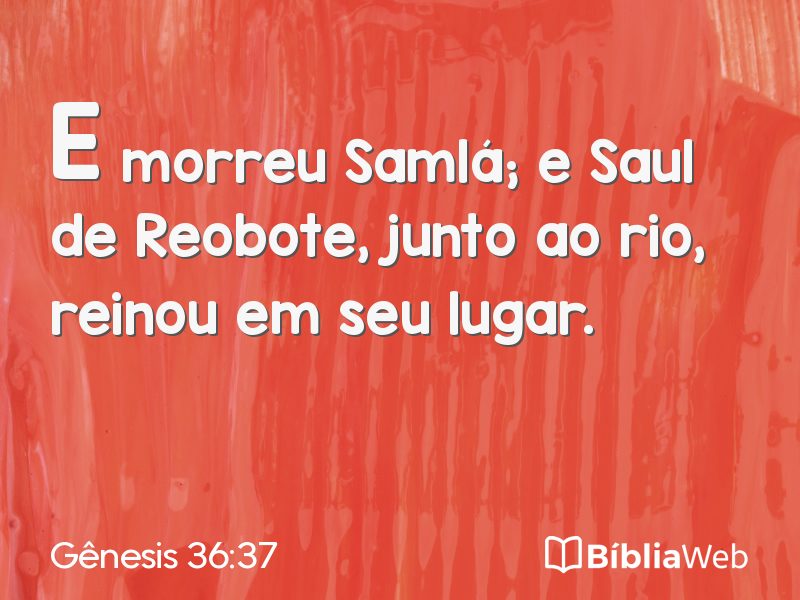 Gênesis 36:37 em imagem para compartilhar
