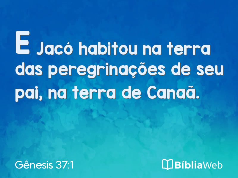 Gênesis 37:1 em imagem para compartilhar