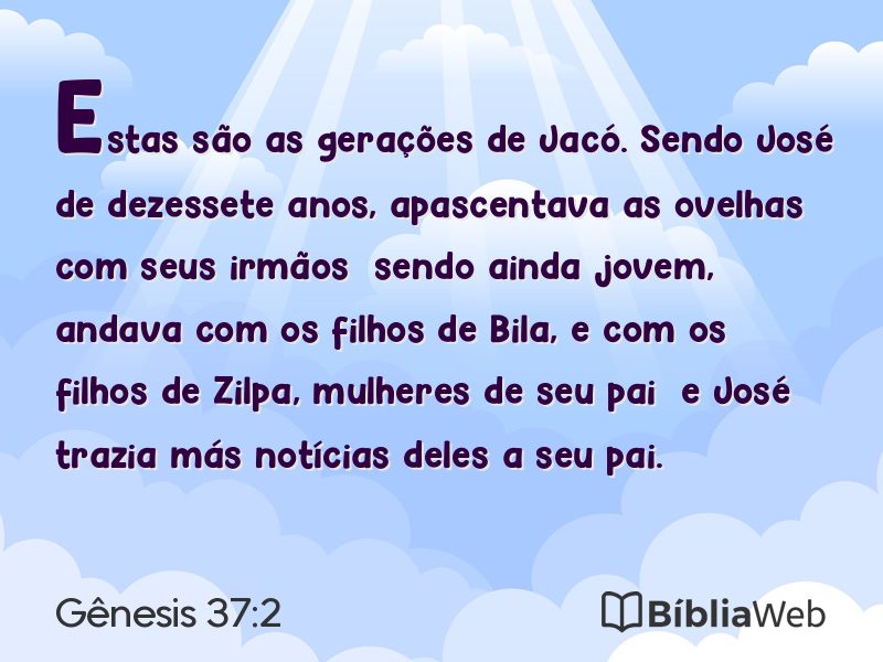 Gênesis 37:2 em imagem para compartilhar