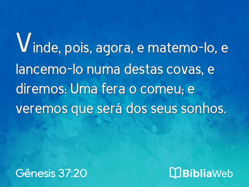 Gênesis 37:20 em imagem para compartilhar