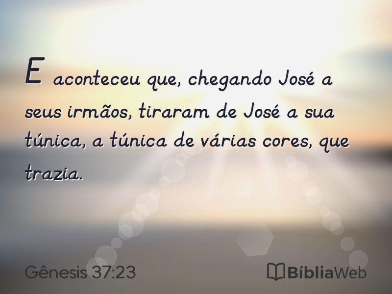 Gênesis 37:23 em imagem para compartilhar