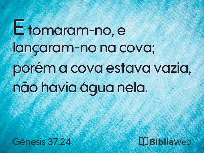 Gênesis 37:24 em imagem para compartilhar