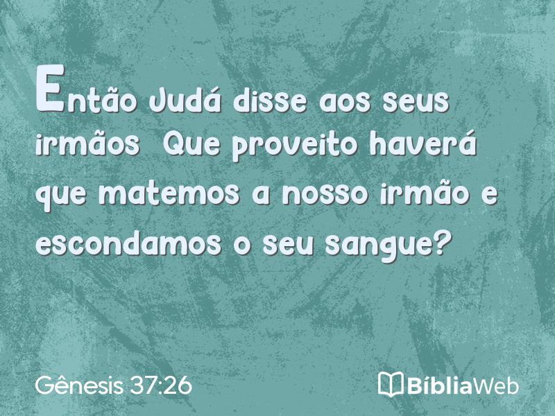 Gênesis 37:26 em imagem para compartilhar
