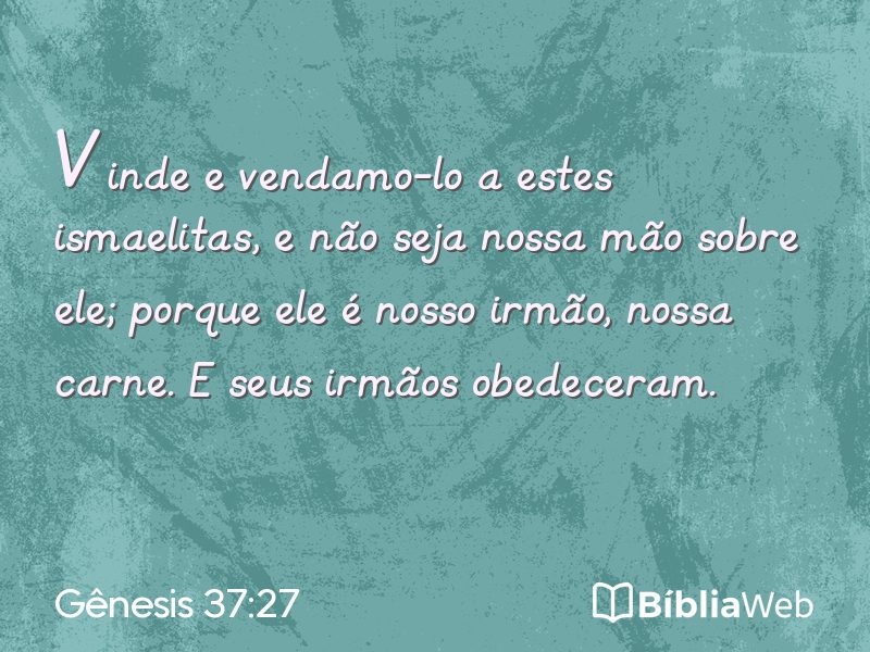 Gênesis 37:27 em imagem para compartilhar