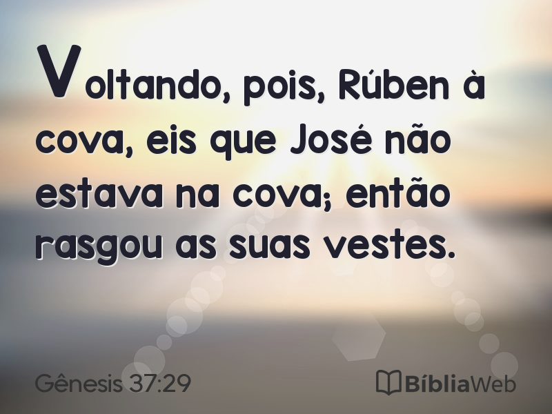 Gênesis 37:29 em imagem para compartilhar
