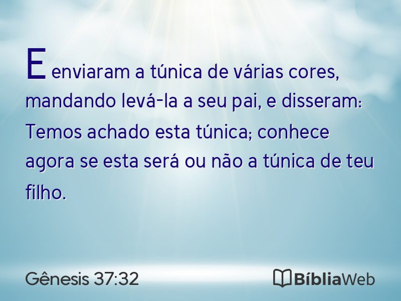 Gênesis 37:32 em imagem para compartilhar