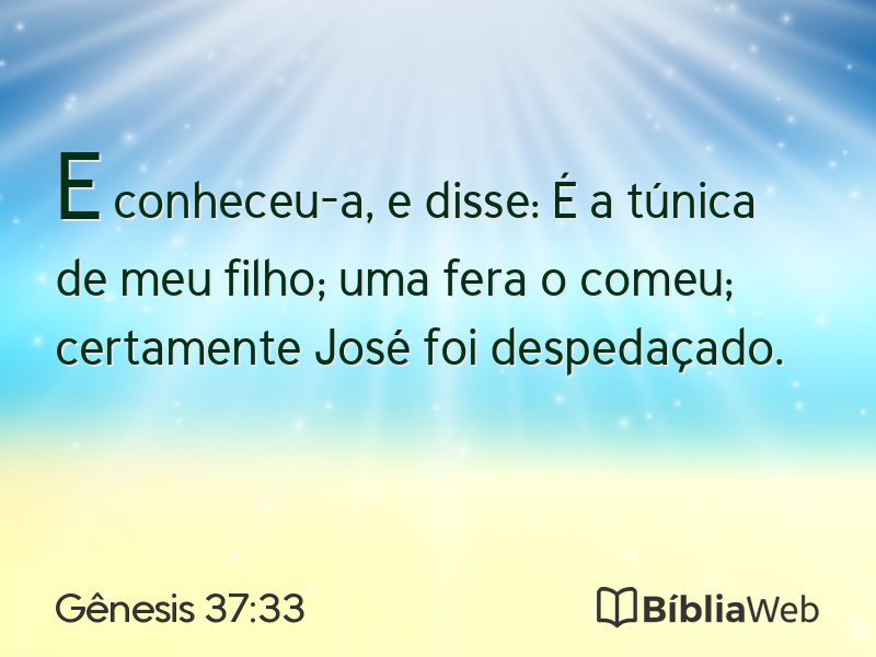Gênesis 37:33 em imagem para compartilhar