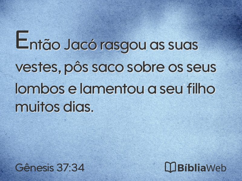 Gênesis 37:34 em imagem para compartilhar