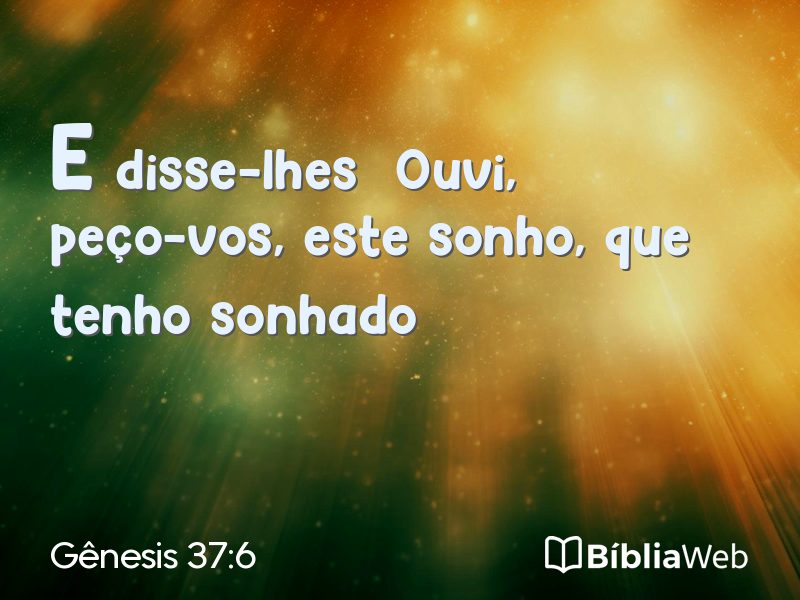 Gênesis 37:6 em imagem para compartilhar