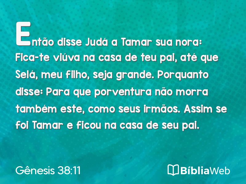 Gênesis 38:11 em imagem para compartilhar