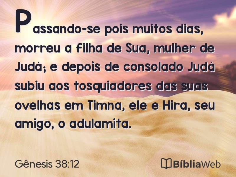 Gênesis 38:12 em imagem para compartilhar