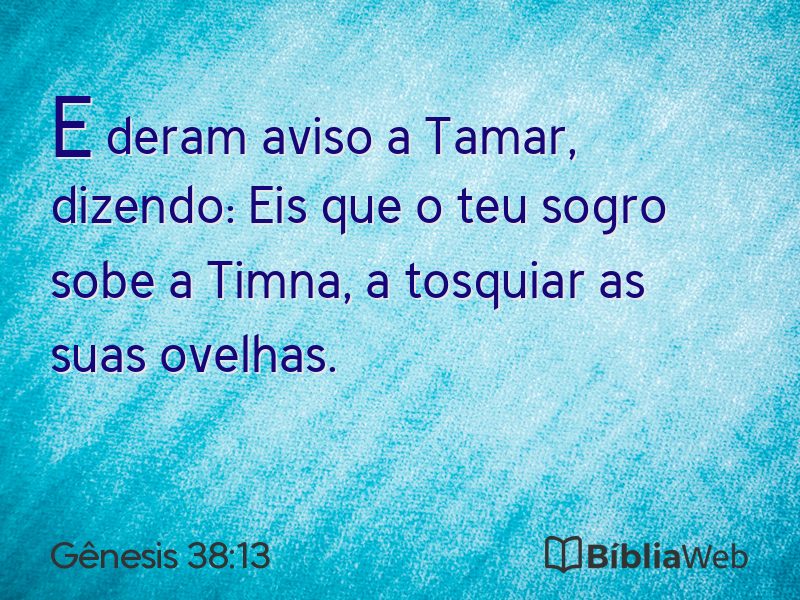 Gênesis 38:13 em imagem para compartilhar