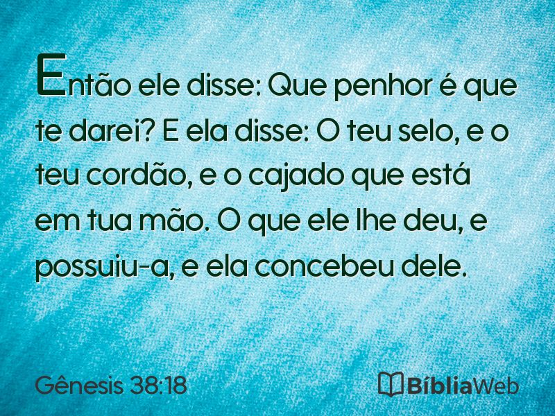 Gênesis 38:18 em imagem para compartilhar