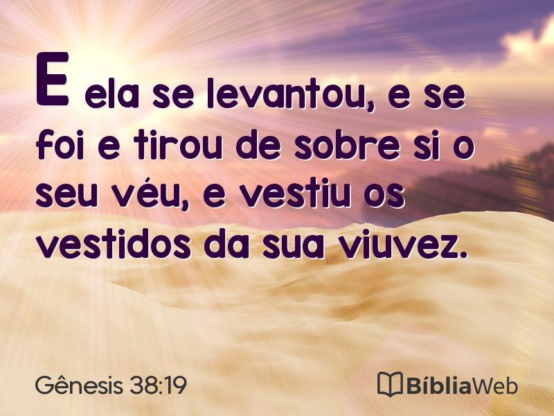 Gênesis 38:19 em imagem para compartilhar
