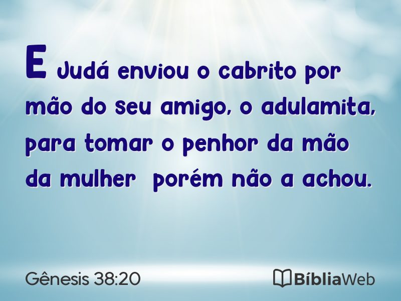 Gênesis 38:20 em imagem para compartilhar