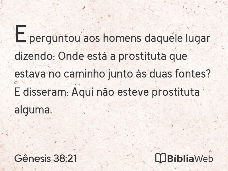 Gênesis 38:21 em imagem para compartilhar
