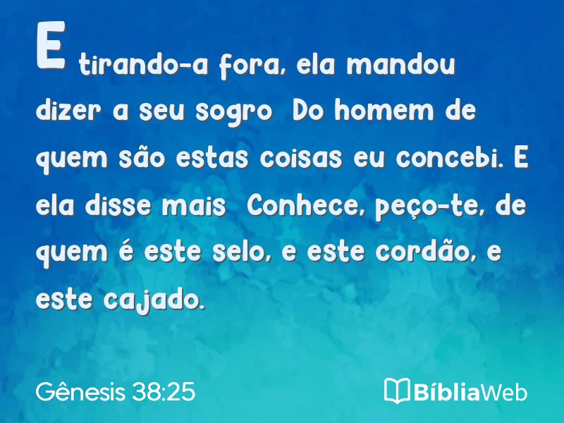Gênesis 38:25 em imagem para compartilhar