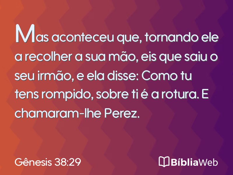Gênesis 38:29 em imagem para compartilhar