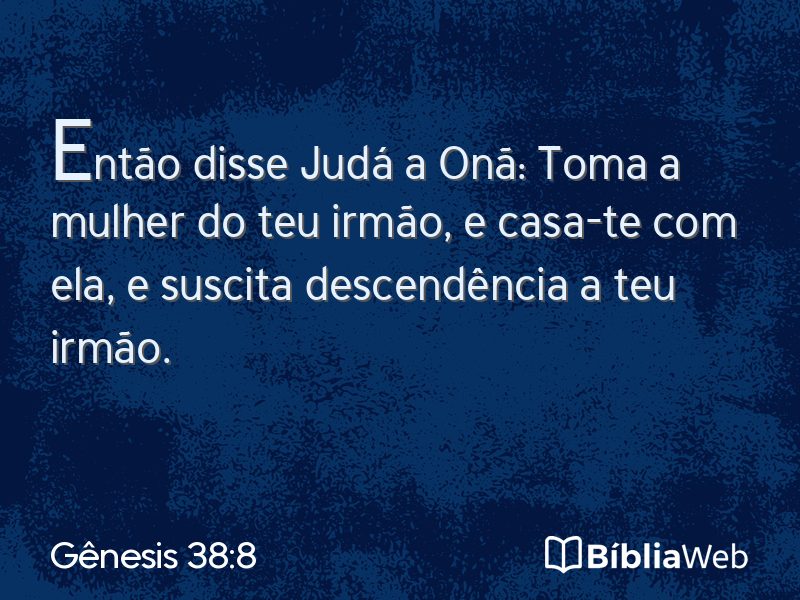 Gênesis 38:8 em imagem para compartilhar