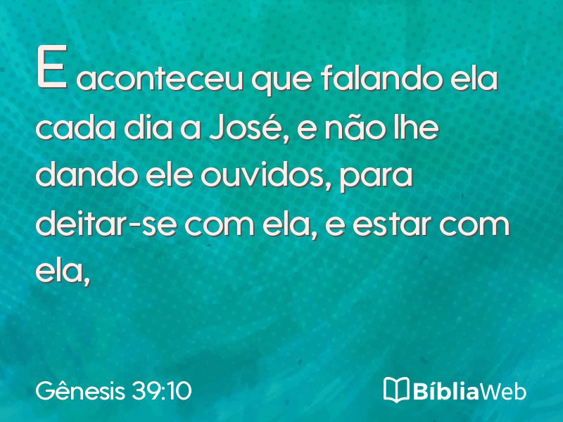 Gênesis 39:10 em imagem para compartilhar