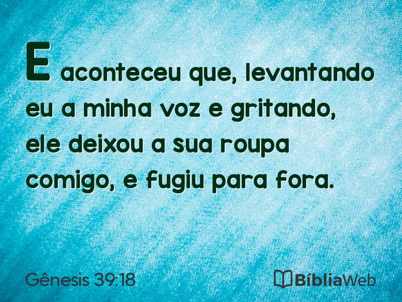 Gênesis 39:18 em imagem para compartilhar