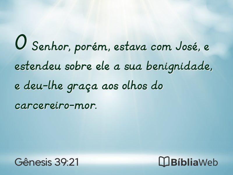 Gênesis 39:21 em imagem para compartilhar