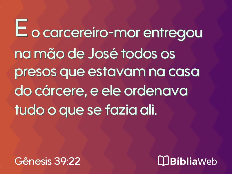 Gênesis 39:22 em imagem para compartilhar