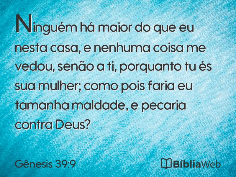 Gênesis 39:9 em imagem para compartilhar
