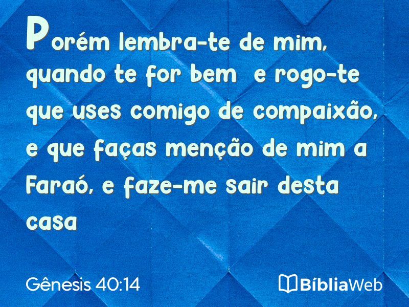 Gênesis 40:14 em imagem para compartilhar