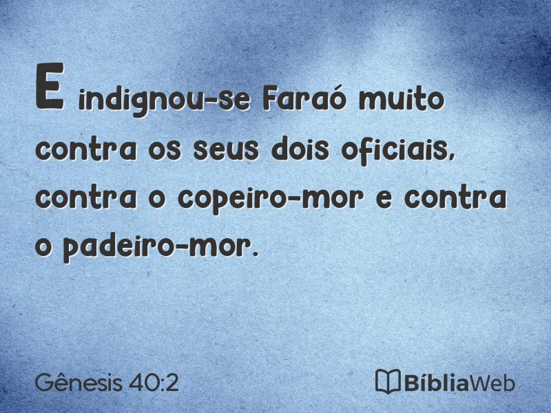 Gênesis 40:2 em imagem para compartilhar