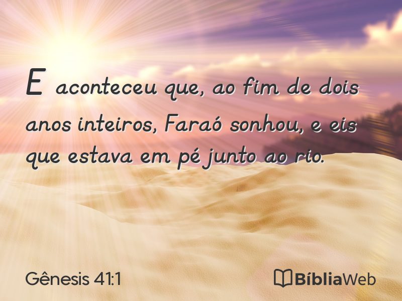 Gênesis 41:1 em imagem para compartilhar