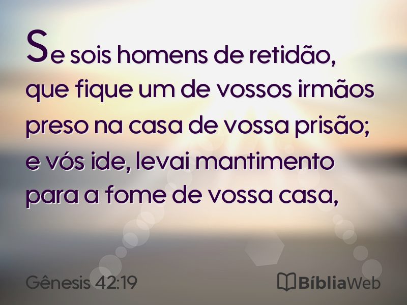 Gênesis 42:19 em imagem para compartilhar