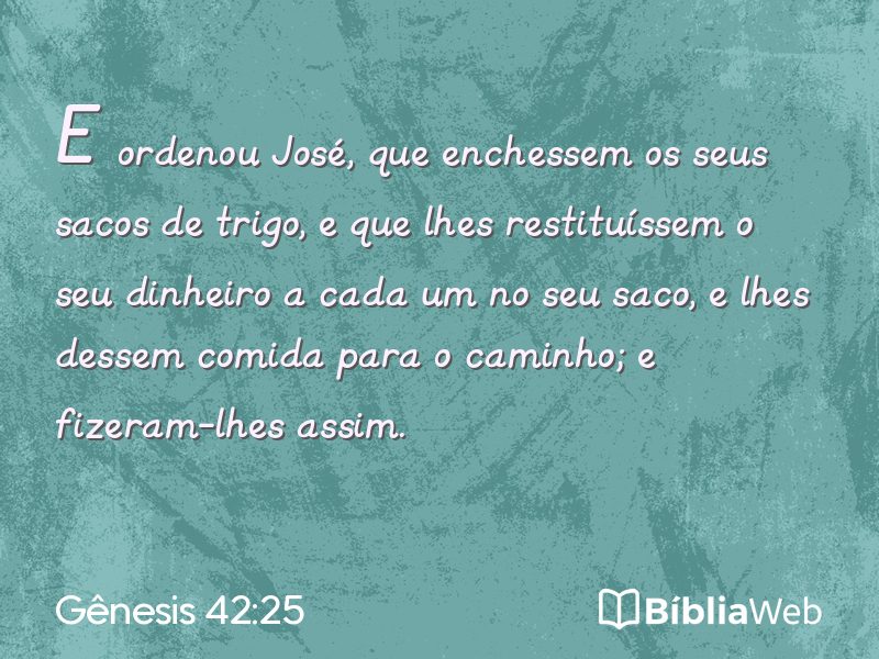 Gênesis 42:25 em imagem para compartilhar