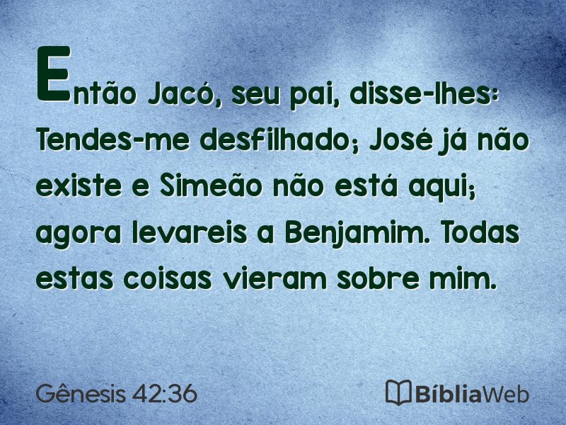 Gênesis 42:36 em imagem para compartilhar