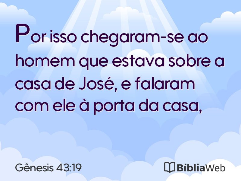 Gênesis 43:19 em imagem para compartilhar