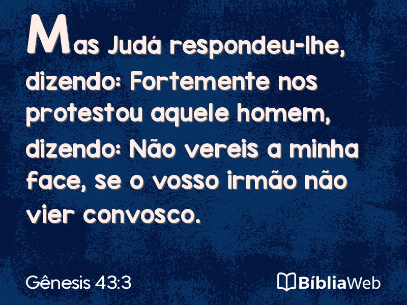 Gênesis 43:3 em imagem para compartilhar