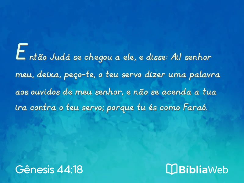 Gênesis 44:18 em imagem para compartilhar