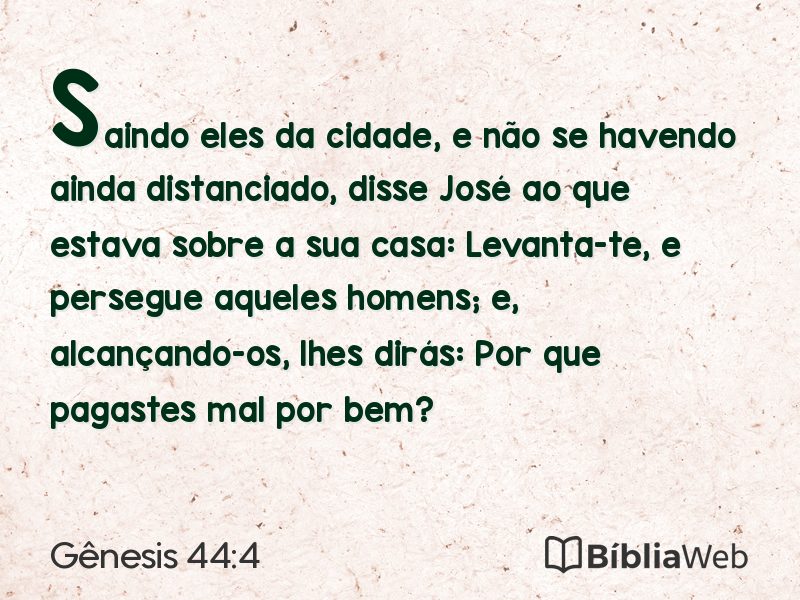 Gênesis 44:4 em imagem para compartilhar