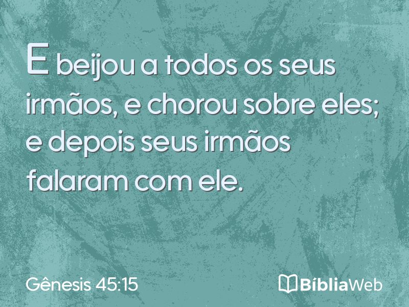 Gênesis 45:15 em imagem para compartilhar