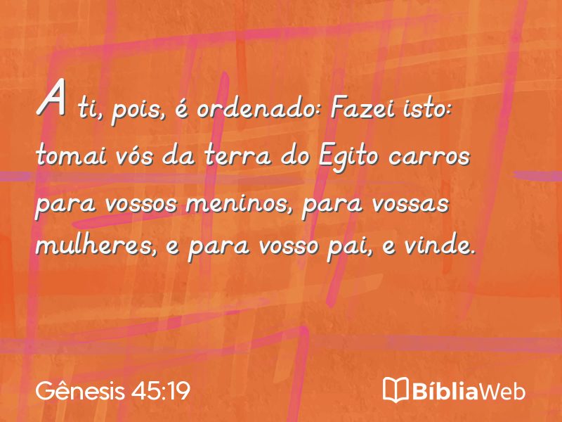 Gênesis 45:19 em imagem para compartilhar