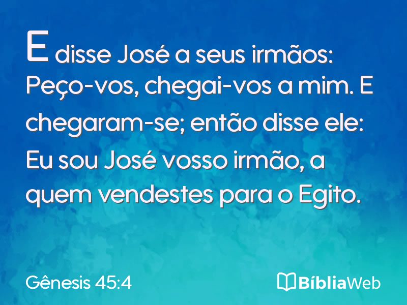 Gênesis 45:4 em imagem para compartilhar