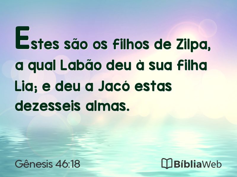 Gênesis 46:18 em imagem para compartilhar