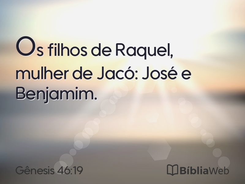 Gênesis 46:19 em imagem para compartilhar