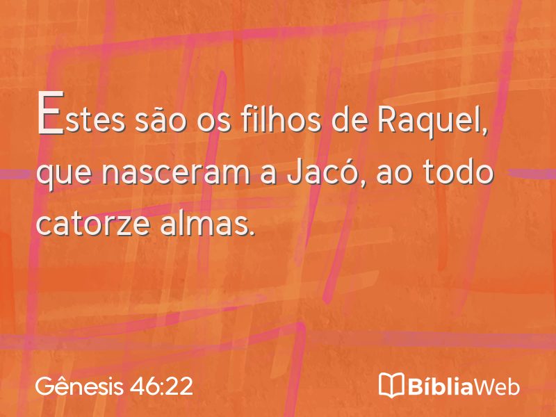 Gênesis 46:22 em imagem para compartilhar