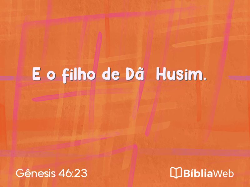 Gênesis 46:23 em imagem para compartilhar