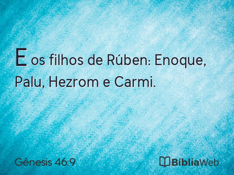 Gênesis 46:9 em imagem para compartilhar