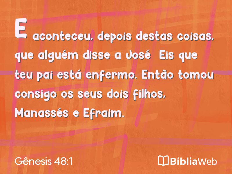 Gênesis 48:1 em imagem para compartilhar