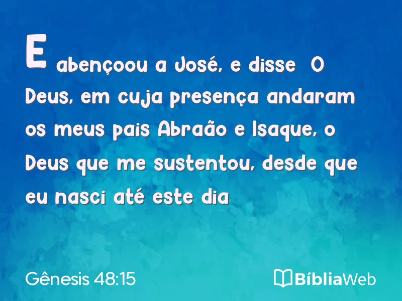 Gênesis 48:15 em imagem para compartilhar